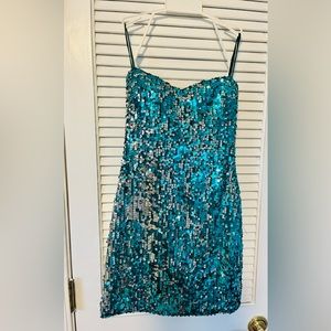 Sparkly mini dress worn once!